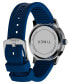 Фото #2 товара Men's Quartz Dress Analog Blue Silicone Strap 41mm Round Watch