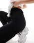 Фото #6 товара Miss Selfridge seamless rib legging in black