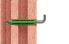 fischer 524830 - Screw hook & wall plug kit - Autoclaved aerated concrete - Brick - Concrete - Gypsum block - Nylon - Green - 6 mm - 30 mm