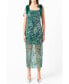 Фото #1 товара Women's Shoulder Tie Sequins Maxi Dress