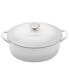 Natural Canvas Cast Iron 4.5 Quart. Oval Covered Casserole