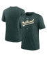 Фото #2 товара Men's Heather Green Oakland Athletics Authentic Collection Early Work Tri-Blend Performance T-shirt
