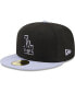 ფოტო #5 პროდუქტის Men's Black Los Angeles Dodgers Side Patch 59FIFTY Fitted Hat