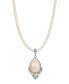 Фото #1 товара 2028 women's Crystal and Imitaion Pearl Teardrop Necklace