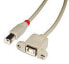 Фото #6 товара Lindy 31800 - 0.5 m - USB B - USB B - Male/Female - 480 Mbit/s - Grey