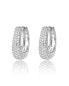 ფოტო #1 პროდუქტის Hoop Earrings with Cubic Zirconia