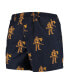 Men's Navy West Virginia Mountaineers PFG Backcast II Omni-Shade Hybrid Shorts