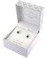 Fine Crystal with Cubic Zirconia Bar Drop Earring in Sterling Silver (Available in Clear, Blue, Light Blue and Red)