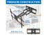 Mount-It! Heavy Duty TV Wall Mount With Long Extension Arms | Fits 65-110 Inch T