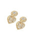 ფოტო #1 პროდუქტის Women's Green Royal Heart Drop Earrings