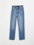 Фото #8 товара ASOS DESIGN easy straight jeans in mid blue