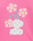 Kid Flower Cotton Blend Graphic Tee XS