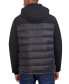 Фото #2 товара Men's Mixed Media Puffer Jacket