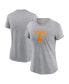 Фото #1 товара Women's Heather Gray Tennessee Volunteers Primetime Evergreen Logo T-Shirt