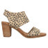 Фото #1 товара TOMS Majorca Cutout Leopard Block Heels Womens Size 6 B Casual Sandals 10016413