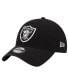 ფოტო #4 პროდუქტის Men's Black Las Vegas Raiders Distinct 9TWENTY Adjustable Hat