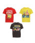 Фото #1 товара Toddler Boys SpongeBob SquarePants Squidward 3 Pack T-Shirts to