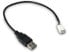Inter-Tech 88885450 - 0.3 m - USB A - Black