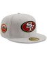 Фото #1 товара Men's White San Francisco 49ers 1996 Pro Bowl Patch Red Undervisor 59FIFY Fitted Hat