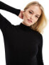 ASOS DESIGN Tall long sleeve bodysuit with turtle neck in black - BLACK