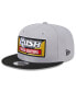 Фото #1 товара Men's Gray/Black Noah Gragson Rush Truck Centers 9FIFTY Snapback Hat