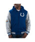 Фото #1 товара Men's Royal, Gray Indianapolis Colts Player Option Full-Zip Hoodie Jacket
