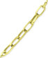 ფოტო #3 პროდუქტის Large Link Ankle Bracelet in 18k Gold-Plated Sterling Silver & Sterling Silver, Created for Macy's