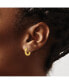 ფოტო #3 პროდუქტის Stainless Steel Polished Yellow plated Hinged Hoop Earrings