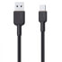 Фото #4 товара Универсальный кабель USB-C-USB Aukey CB-NAC2 Чёрный 1,8 m