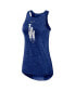 Фото #3 товара Women's Royal Los Angeles Dodgers Logo Fade High Neck Performance Tank Top