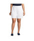 Фото #1 товара Plus Size Sport Knit High Rise Elastic Waist Shorts