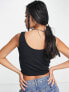 Фото #2 товара Vero Moda corset stitch top in black