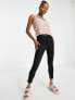 Фото #1 товара Miss Selfridge Petite skinny jean in black