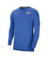 Men's Blue UCLA Bruins Coach Performance Long Sleeve V-Neck T-shirt