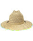 Women's Natural Capri Straw Lifeguard Logo Hat