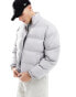 Фото #3 товара Weekday Cole puffer jacket in light grey