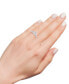 ფოტო #2 პროდუქტის Diamond Double Halo Multi-Row Engagement Ring (1-1/2 ct. t.w.) in 14k White Gold