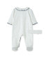 Baby Girls Rosebud Footed Coverall and Headband, 2 Piece Set