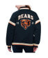 Women's Navy Chicago Bears Tournament Full-Snap Varsity Jacket
