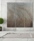 Фото #2 товара Gold Waves 3-Piece Textured Metallic Hand Painted Wall Art Set by Martin Edwards, 60" x 20" x 1.5"
