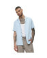 Фото #1 товара Men's Light Blue Self-Design Block Shirt