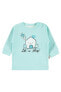 Kız Bebek 2'li Sweatshirt 1-3 Ay Mint Yeşili