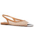 Mary Slingback Cap Toe Flats Tan/Rhinestone, 7m - фото #1