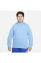 Фото #2 товара Sportswear Club Fleece Genç Unisex Mavi Kapüşonlu Sweatshirt Da5114