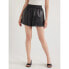 Scoop Faux Leather Pull On Shorts Women's Medium Black 5" Inseam 100% Polyester