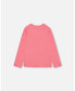 ფოტო #2 პროდუქტის Big Girls Organic Cotton T-Shirt With Print Magenta