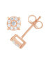 ფოტო #12 პროდუქტის Diamond Stud (1/4 ct. t.w.) in 14k White, Yellow or Rose Gold