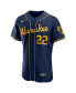 Men's Christian Yelich Navy Milwaukee Brewers 50th Season Alternate Authentic Player Jersey