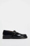 LEATHER BUCKLE LOAFERS