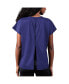 Women's Purple Baltimore Ravens Abigail Back Slit T-shirt